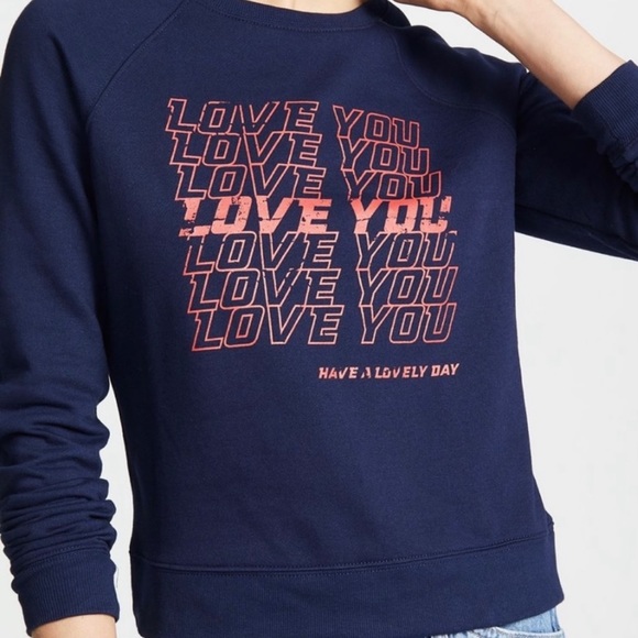 Rebecca Minkoff Jennings "Love You" Sweatshirt - Picture 4 of 11